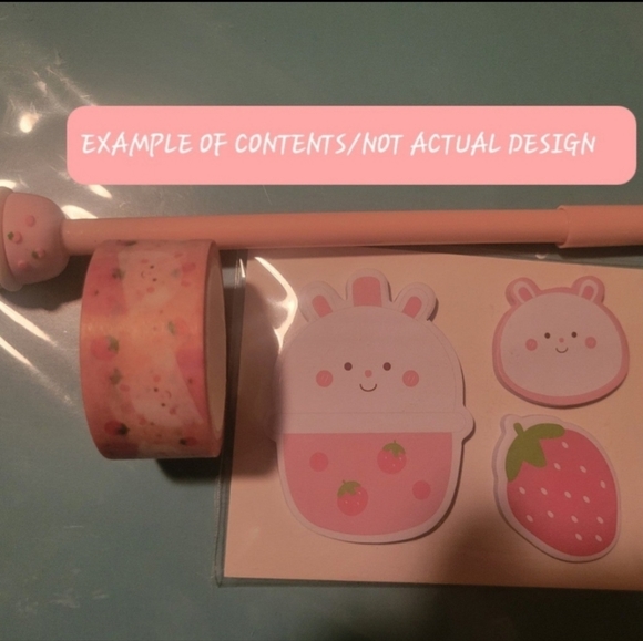 None Office Kawaii Boba Tea Stationery Blind Box Bundle With Bonus